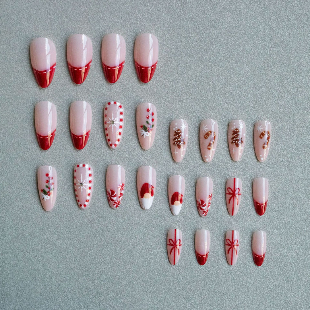 Kreatives Feiertags-Nailart-Set