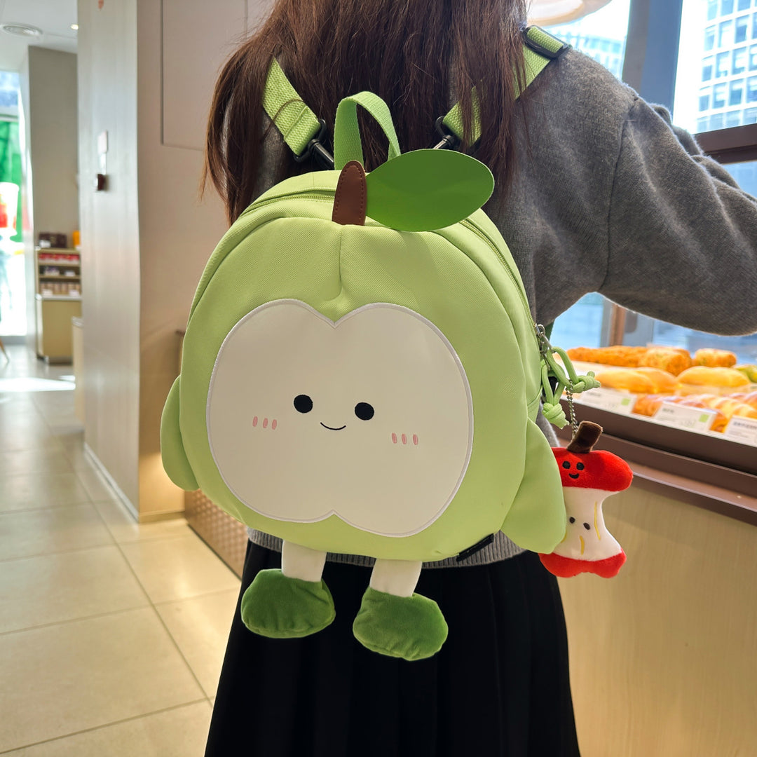 Plüsch Rucksack Im Fröhlichen Apfel-Design Karnz