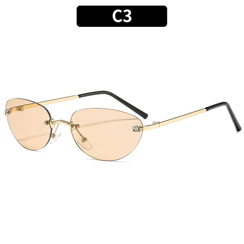 Elegante geometrische Katzenaugen-Sonnenbrille