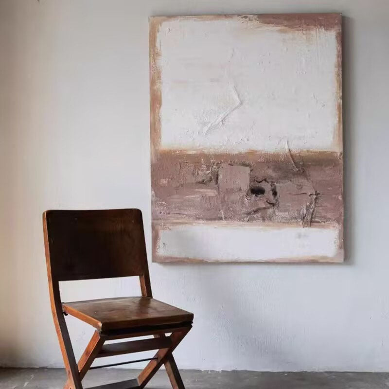 Texturiertes abstraktes Leinwandkunstwerk
