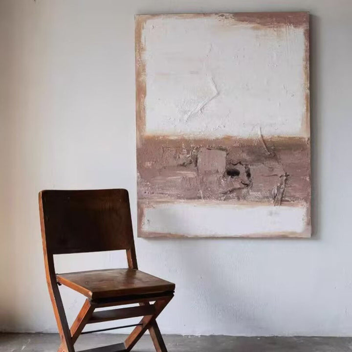 Texturiertes abstraktes Leinwandkunstwerk