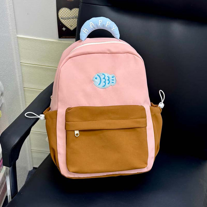 Verspielt Fisch-Themen Rucksack