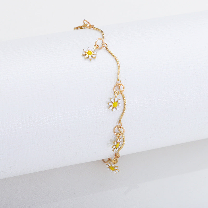 Florale Charm Fußkette Karnz