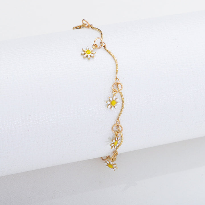 Florale Charm Fußkette Karnz