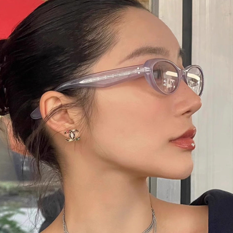 Damen modische Cat-Eye Sonnenbrille mit hochwertigem Kunststoffrahmen und UV-Schutz Karnz