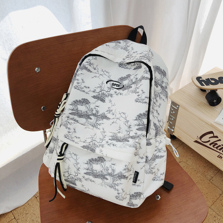 Eleganter Blumenbedruckter Rucksack