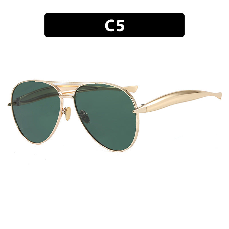 Damen Piloten-Sonnenbrille mit eleganten Akzenten und schützendem UV-Filter Karnz