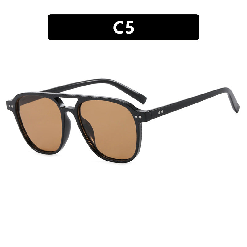 Damen moderne quadratische Sonnenbrille mit robustem Design und UV-Schutz Karnz