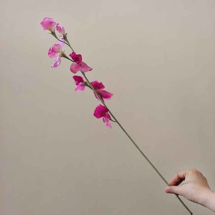 Elegante Seide Sweet Pea Stiel