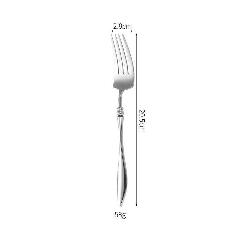 Elegantes Tafelmesser mit Feinem Wellenmuster Karnz