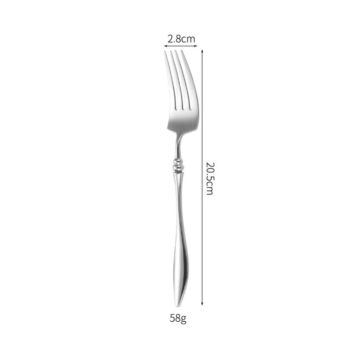 Elegantes Tafelmesser mit Feinem Wellenmuster Karnz