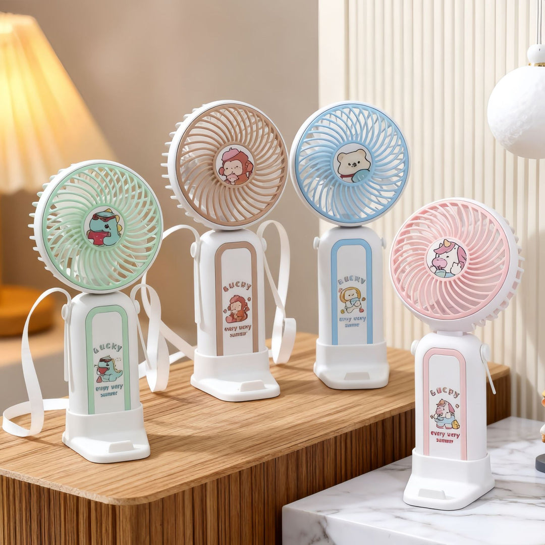 Damen Tragbarer Handventilator mit verspieltem Einhorn-Design Karnz