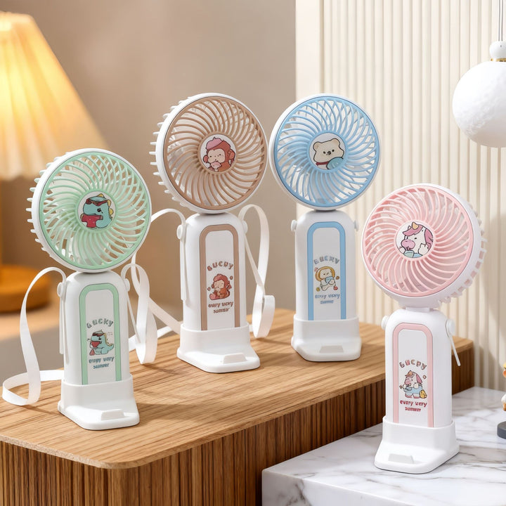 Damen Tragbarer Handventilator mit verspieltem Einhorn-Design Karnz