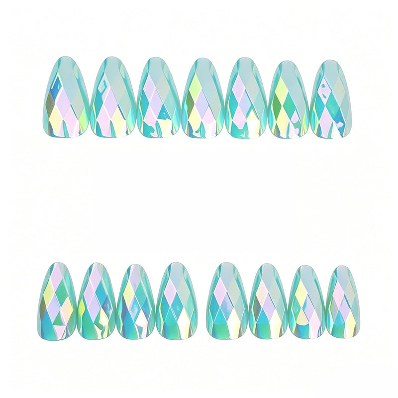 Elegante geometrische Design Nagelkunst Erweiterungen Karnz