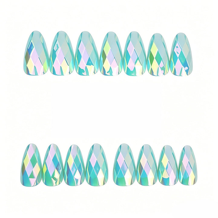 Elegante geometrische Design Nagelkunst Erweiterungen Karnz
