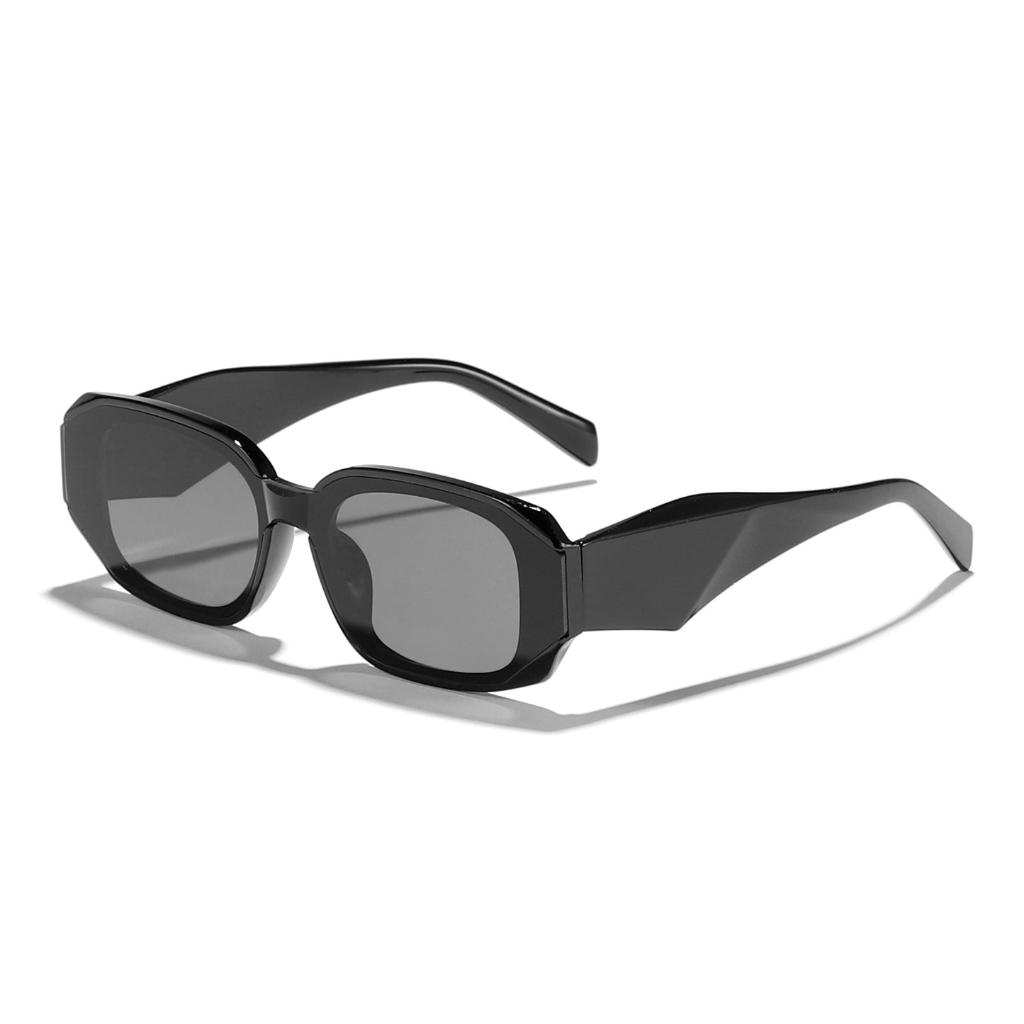 Damen modische Sonnenbrille im kantigen Design mit UV-Schutz Karnz