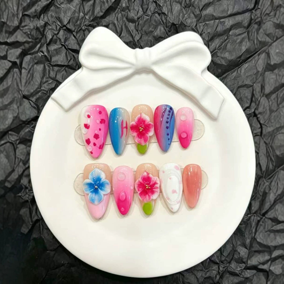 Floral Art Press-On Nagel Set  1791774459