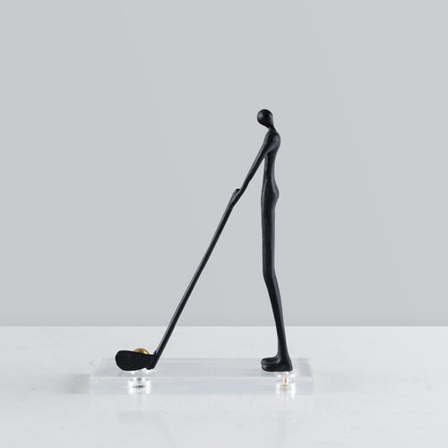 Abstrakte Golfer Skulptur