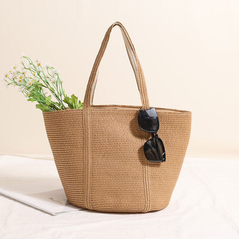 Damen Stylische Korb-Tragetasche Karnz