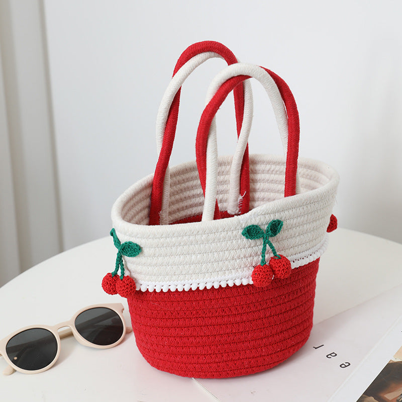Damen handgefertigte Basttasche Karnz