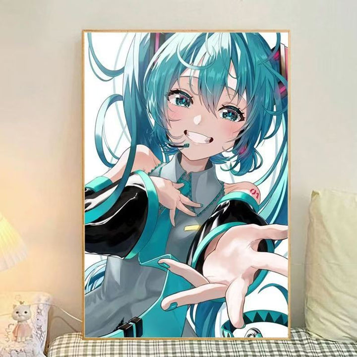 Anime-Themen Illustrierte Leinwand Kunstdruck Karnz