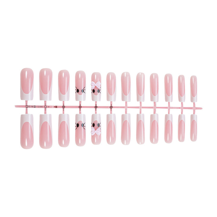 Süßes Charakter Press-On Nagelset Karnz