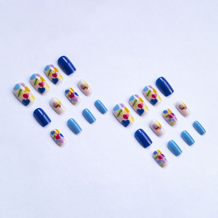 Kreatives herzthemen Nagelkunst-Set