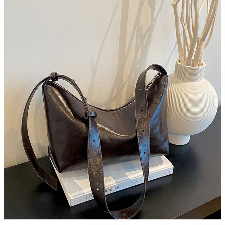 Stylisch Minimalistische Leder Schultertasche