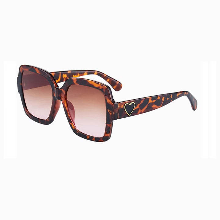 Damen Modische Sonnenbrille mit exklusivem Herz-Detail Karnz