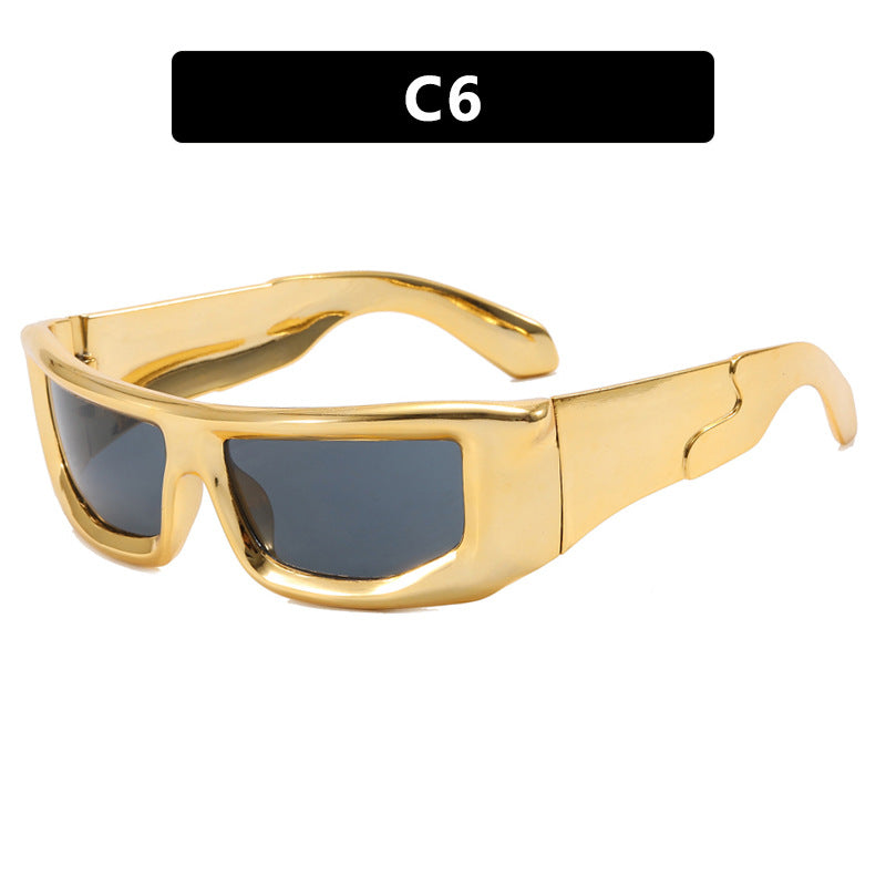 Damen sportliche Sonnenbrille mit modernem, robustem Design und UV-Schutz Karnz