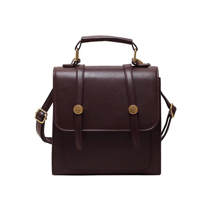 Texturierte vegane Lederhandtasche Karnz