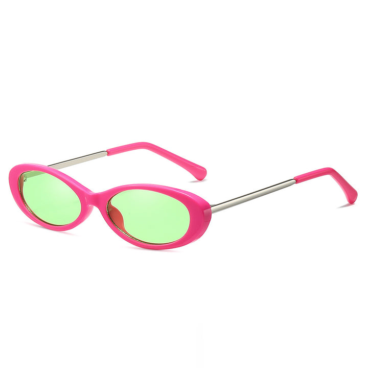 Retro-inspirierte ovale Sonnenbrille Karnz
