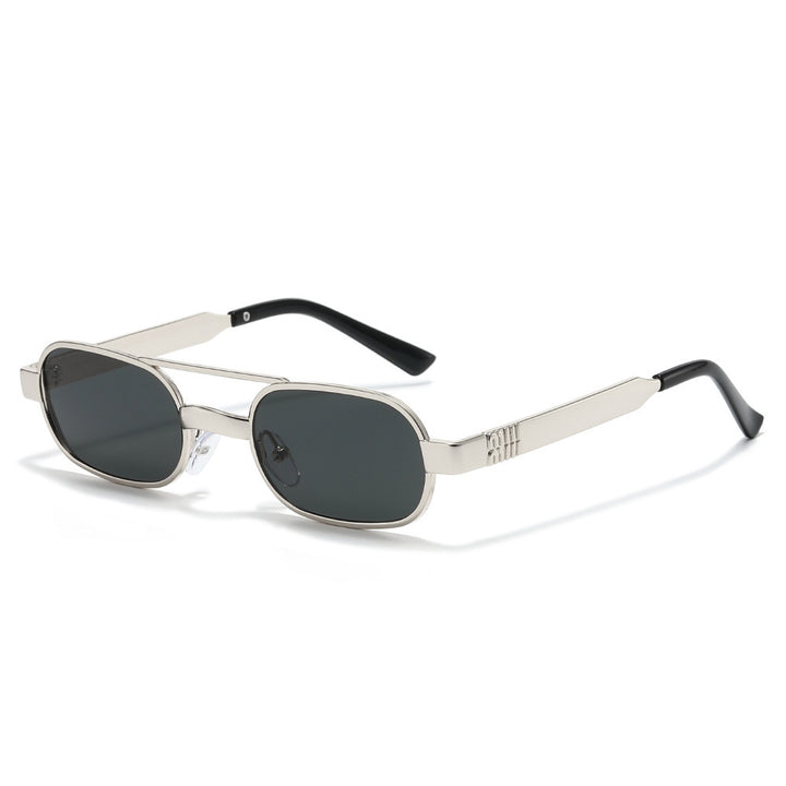 Modebewusste Retro-Ovalrahmen-Sonnenbrille Karnz