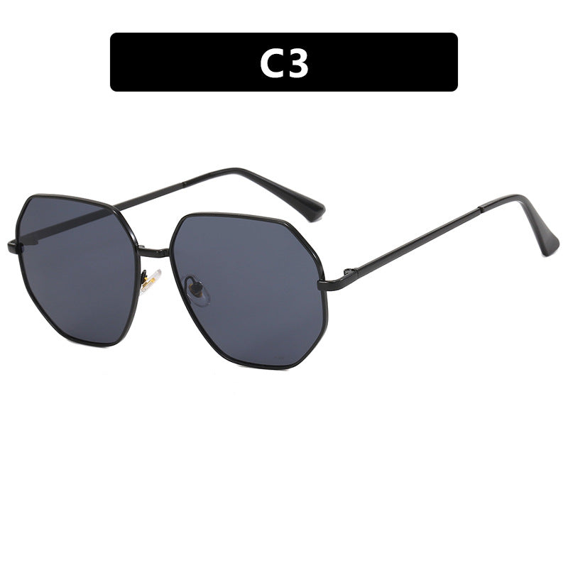 Damen modische geometrische Sonnenbrille mit schützendem UV-Filter und stylischem Rahmen Karnz