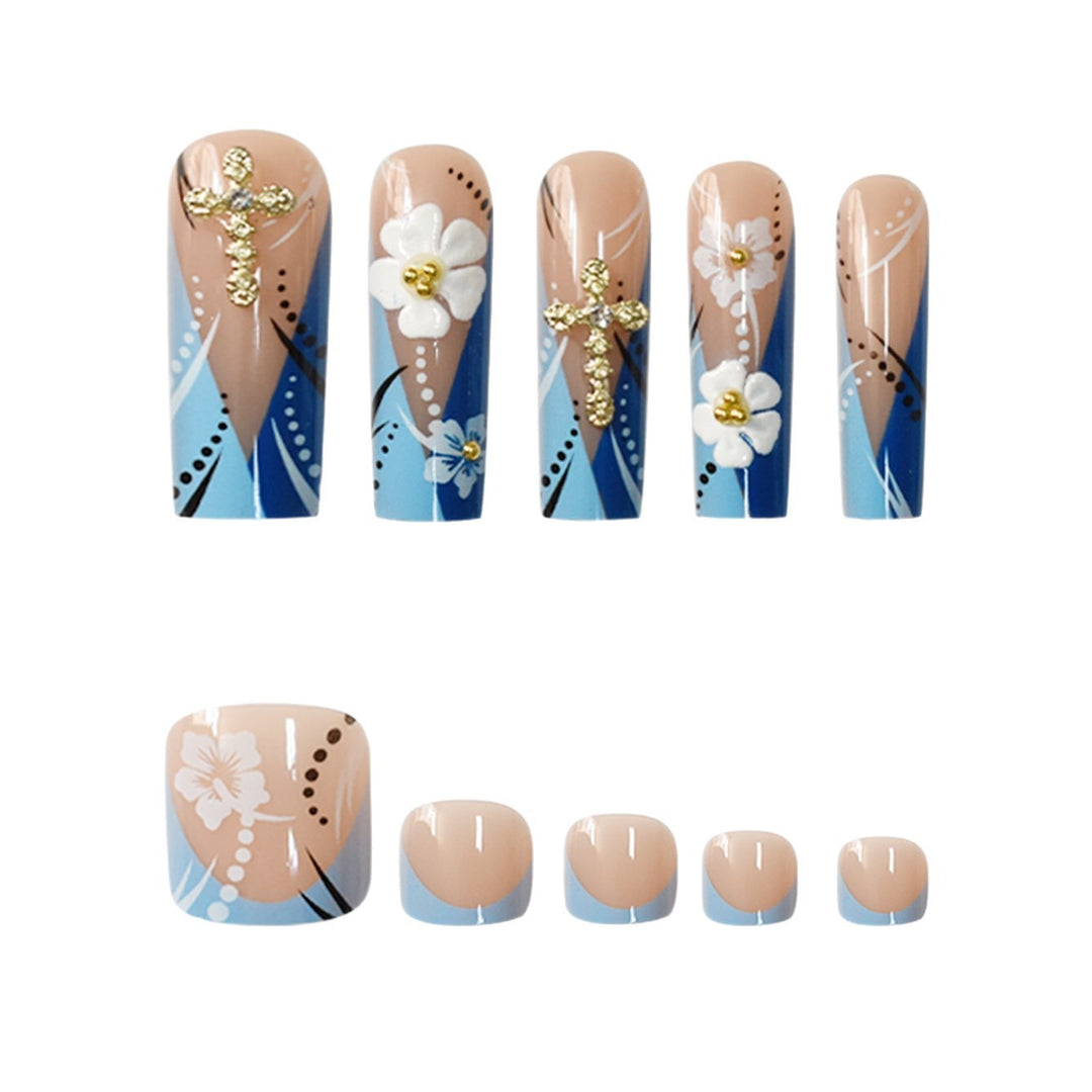 Blumen Design Acryl Nagelverlängerungen Karnz
