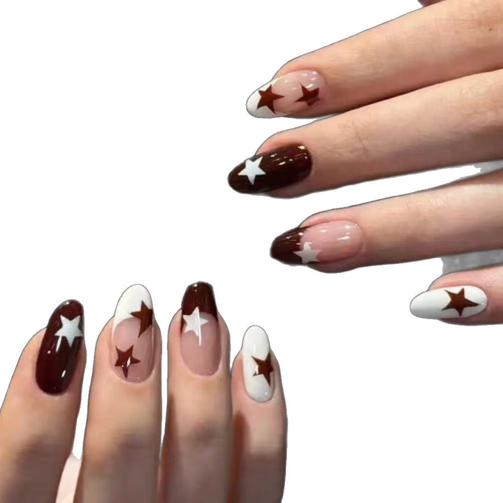 Künstlerisches Sternen Design Press-On Nagel Set