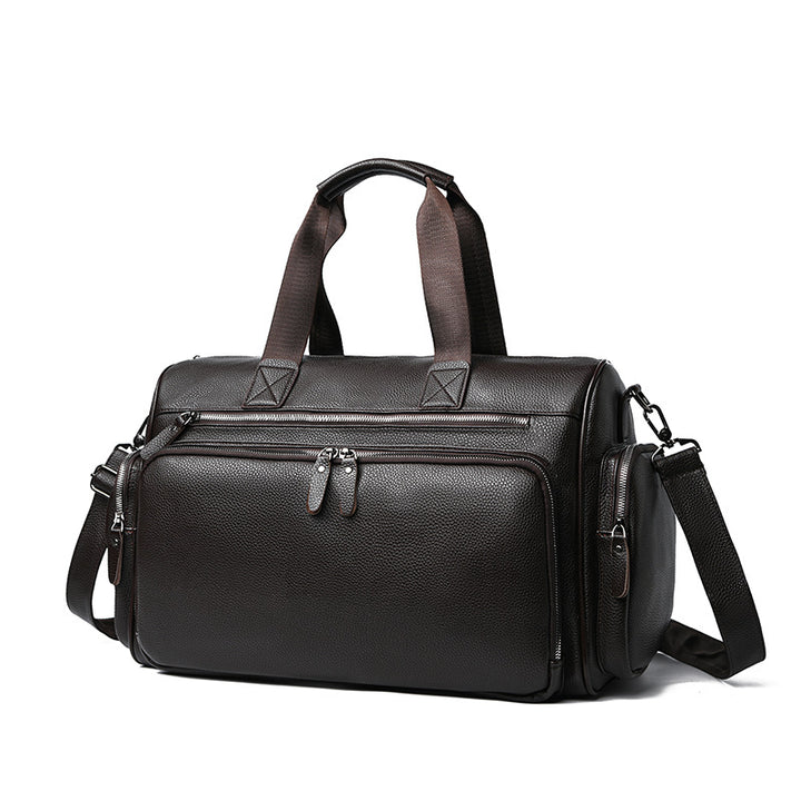 Premium Leder Wochenende Duffle Tasche Karnz