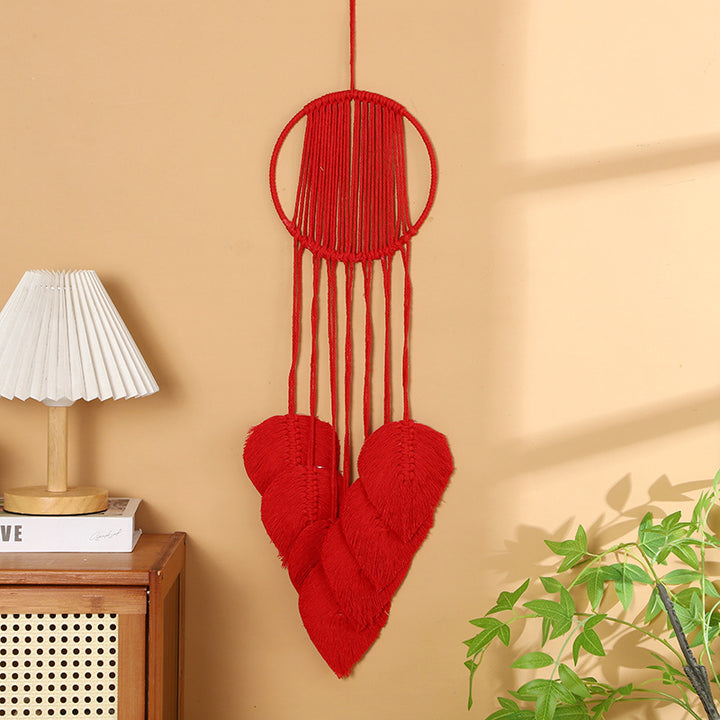 Makramee Herz Wandbehang Karnz