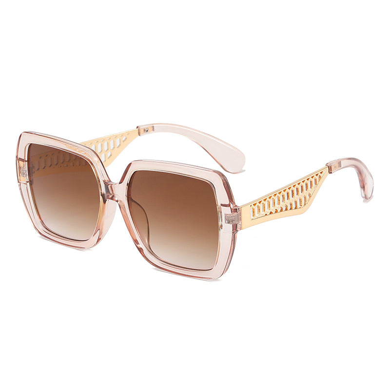 Damen Luxus-Sonnenbrille mit modischem Struktur-Rahmen Karnz