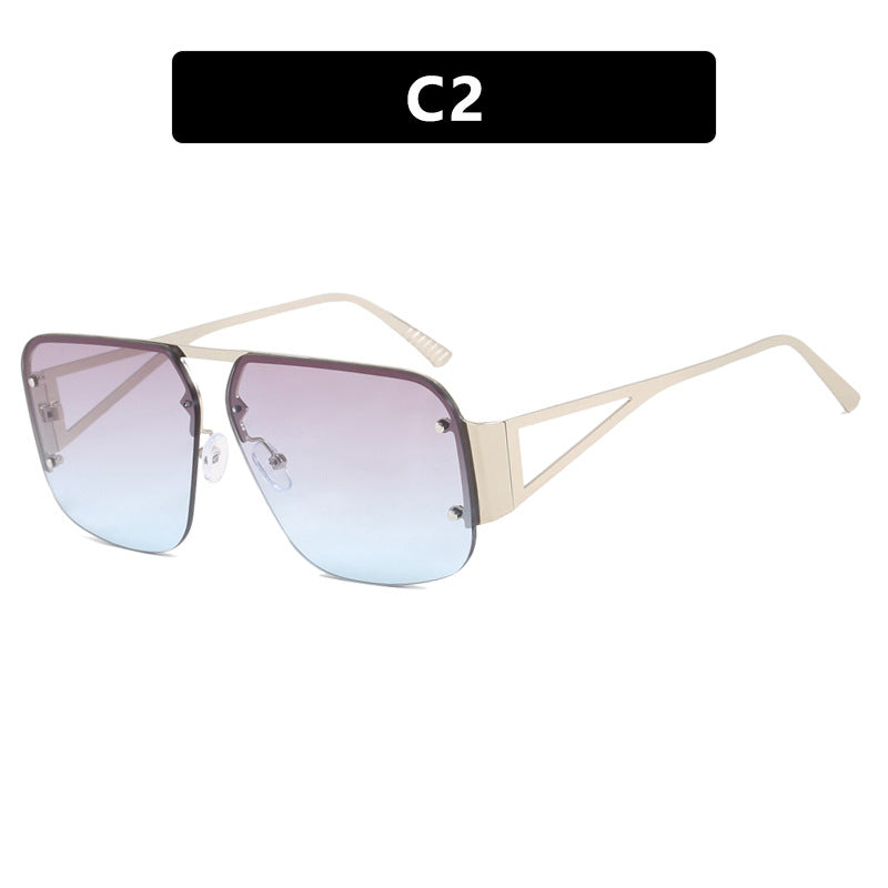 Damen optische Brille mit elegantem, geometrischem Design und hochwertigem Metallrahmen Karnz