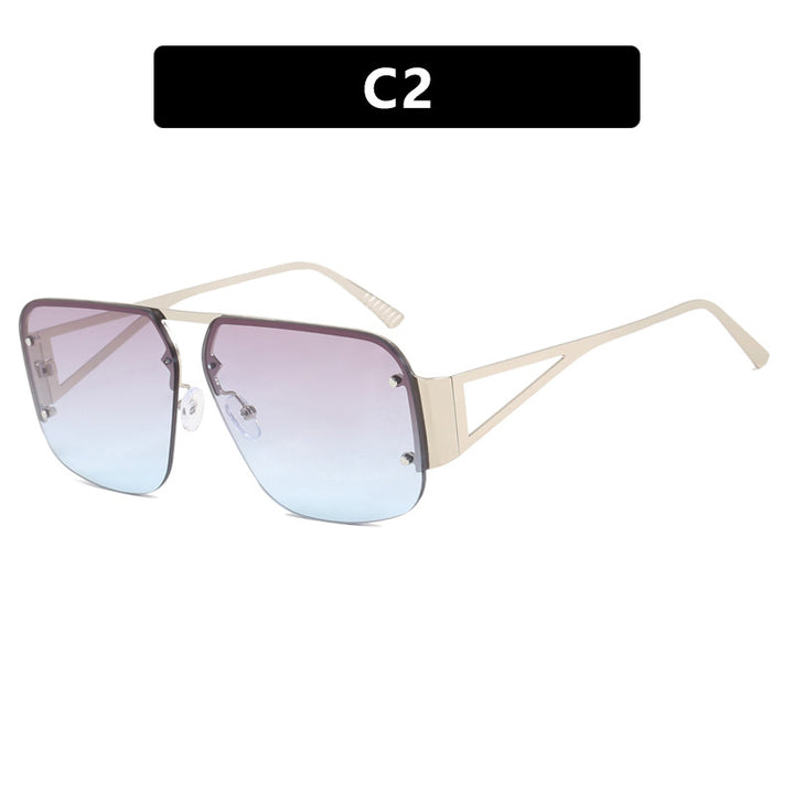 Damen optische Brille mit elegantem, geometrischem Design und hochwertigem Metallrahmen Karnz