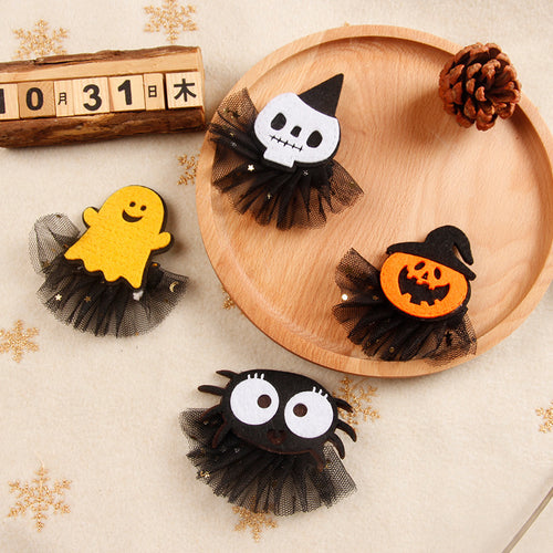 Kreative Halloween Haarspange mit Kürbis-Design Karnz