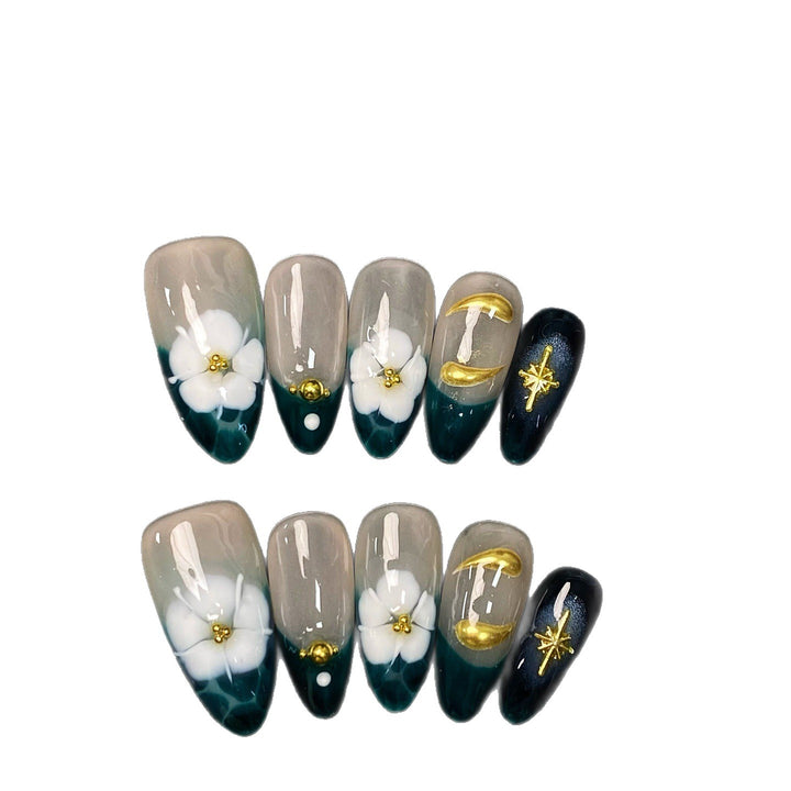 Dekorative Kunst Druck-On Nagelset