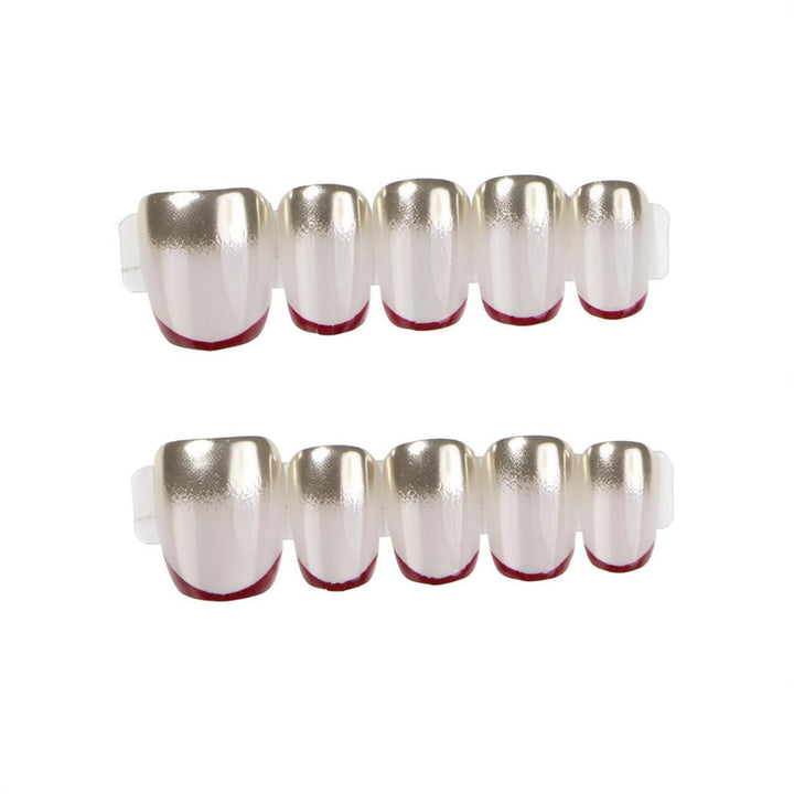 Metallic Glänzendes Press-On Nagelset Karnz