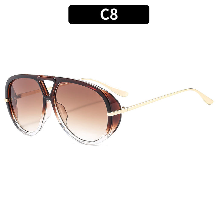 Oversized Pilotenbrille mit Verlaufsgläsern