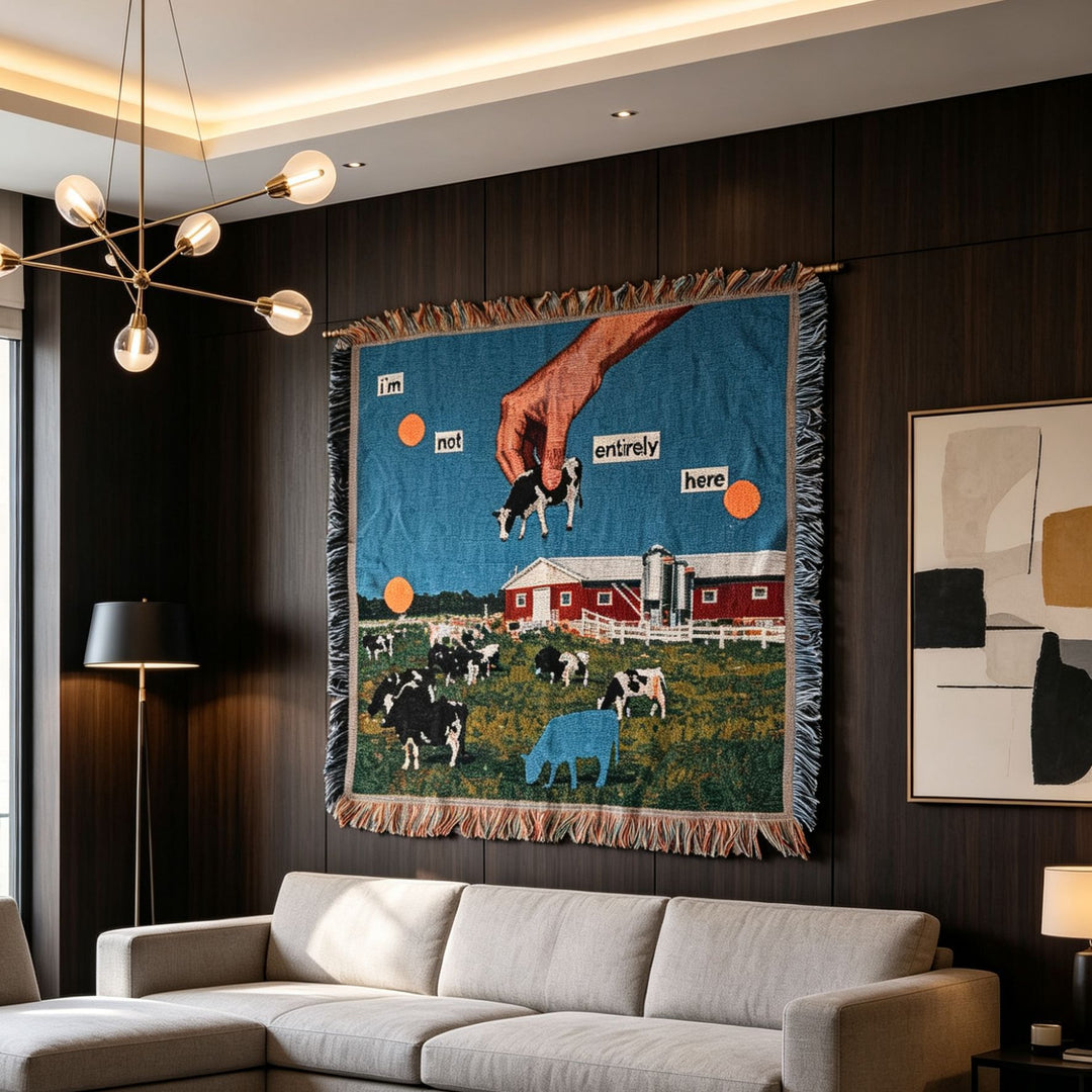Künstlerische Bauernhof-Themen Wandteppich-Decke