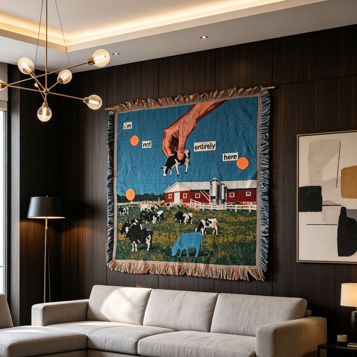 Künstlerische Bauernhof-Themen Wandteppich-Decke