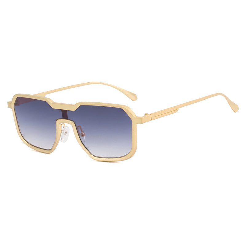 Damen extravagante geometrische Sonnenbrille mit schützendem UV-Filter Karnz
