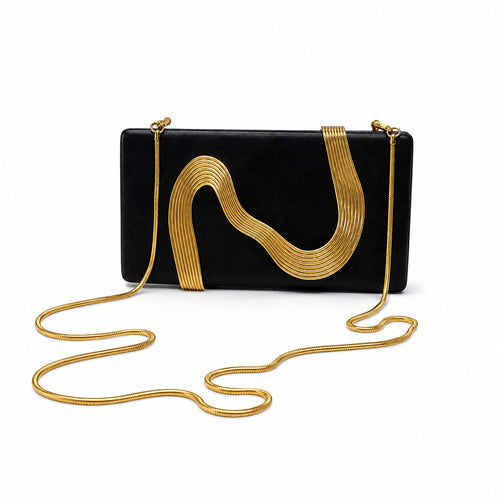 Elegante Strukturierte Abend Clutch