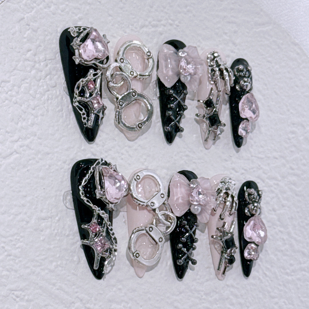 Glamouröse Nagelkunst Verlängerungen